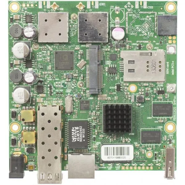 MikroTik, RouterBOARD 922UAGS with 720MHz Atheros CPU, 128MB RAM, 1xGigabit LAN, USB, 1xSFP, [RB922UAGS-5HPacD]