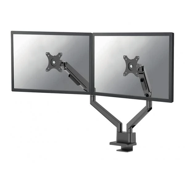 Neomounts NEXT Slim Dual Monitor Arm - 17-32inch - 1-9 kg/screen (curved 8 kg/screen) - Gas Spring - 180 Degrees - Stop Mechanism - Topfix [DS70-250BL2]