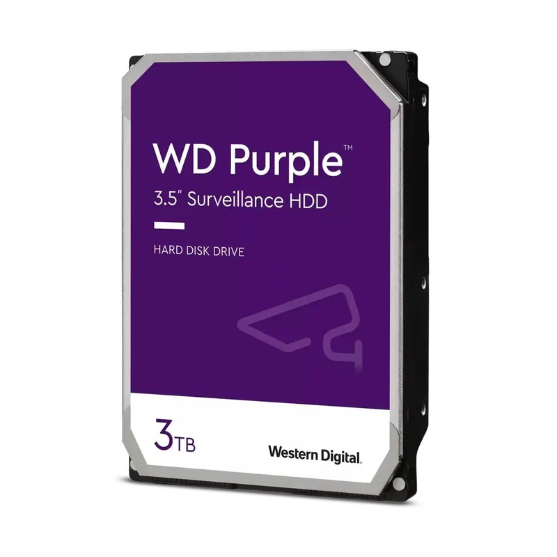 Western Digital Blue Purple disco rigido interno 3 TB 5400 Giri/min 64 MB 3.5" Serial ATA III [WD33PURZ]