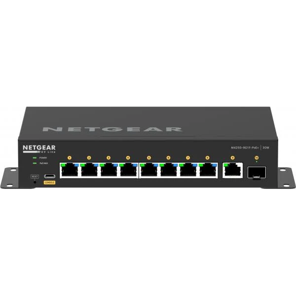 NETGEAR GSM4210PD Gestito L2/L3 Gigabit Ethernet (10/100/1000) Supporto Power over Ethernet (PoE) Nero [GSM4210PD-100EUS]