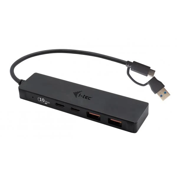 i-tec Metal USB-A/USB-C HUB 2x USB 3.0 + 2x USB-C (10 Gbps) [C31HUBMETAL2A2C]