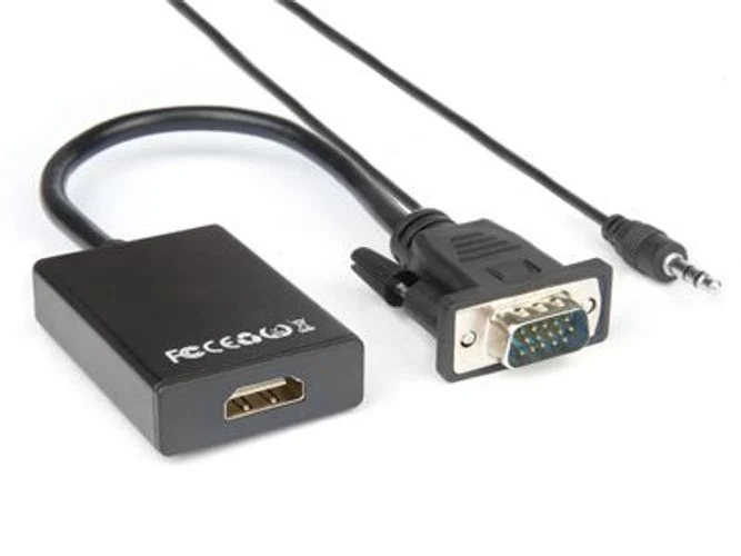 Hamlet XVAVGA-HDMA cavo e adattatore video VGA (D-Sub) HDMI tipo A (Standard) Nero [XVAVGA-HDMA]