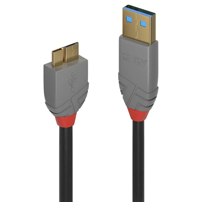 Lindy 36765 cavo USB 0,5 m USB 3.2 Gen 1 (3.1 Gen 1) USB A Micro-USB B Nero [LINDY36765]