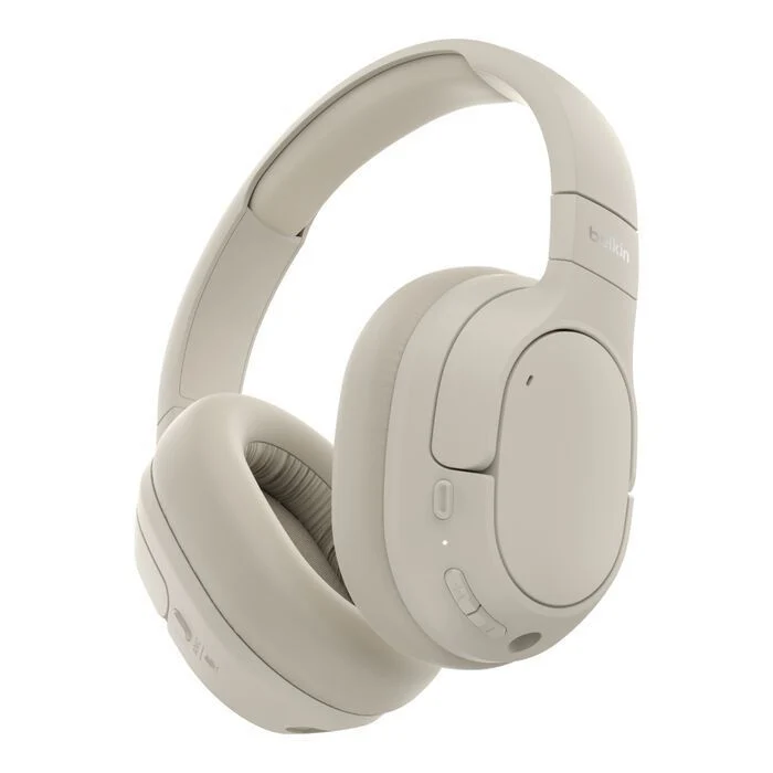 Belkin AUD008HQSA cuffia e auricolare Wireless A Padiglione Musica e Chiamate USB tipo-C Bluetooth Sabbia [AUD008HQSA]