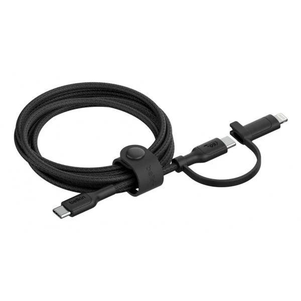 Belkin BoostCharge Pro cavo USB USB 2.0 1,5 m USB C USB C/Lightning 0,48 Gbit/s 60 W Nero [CAC003HQ1.5MBK]