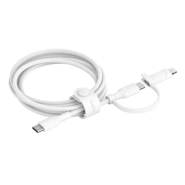 Belkin BoostCharge Pro cavo USB USB 2.0 1,5 m USB C USB C/Lightning Bianco [CAC003HQ1.5MWH]