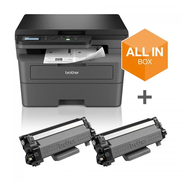 Brother DCP-L2627DWXL stampante multifunzione Laser A4 BOX 6000 PAGINE INCLUSE [DCPL2627DWXLRE1]