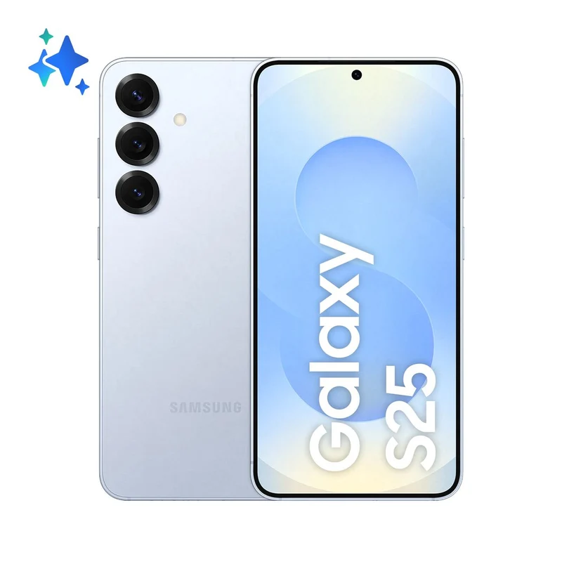 Samsung Galaxy S25 Smartphone AI, Display 6.2'' FHD+ Dynamic AMOLED 2X, Fotocamera 50MP, RAM 12GB, 256GB, 4.000 mAh, Icyblue [SM-S931BLBGEUE]