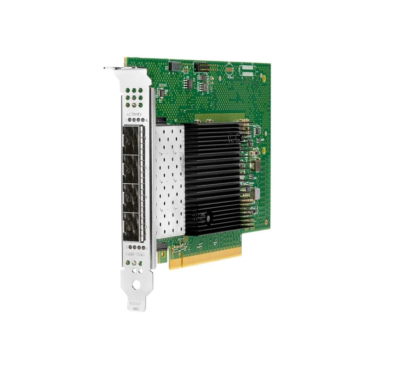Hewlett Packard Enterprise Intel E810-XXVDA4 Ethernet 10/25Gb 4-port SFP28 Interno Ethernet / Fiber 25000 Mbit/s [P08458-B21]