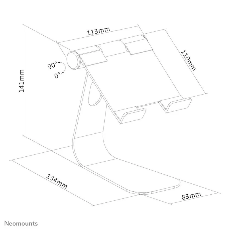 Neomounts DS15-050SL1 Supporto per tablet fino a 11" - pieghevole - universale [DS15-050SL1]