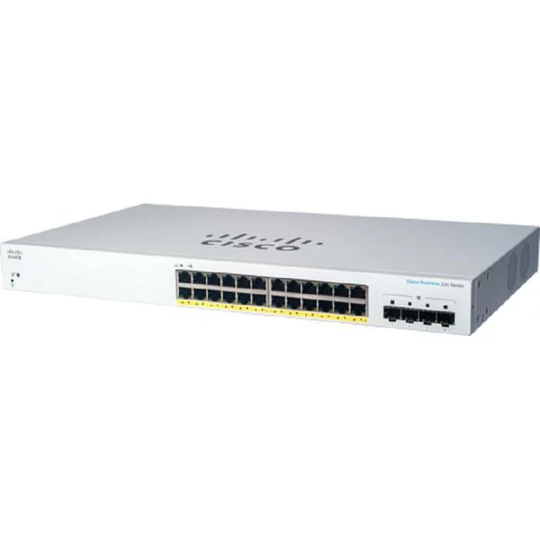 Cisco CBS220-24P-4G Gestito L2 Gigabit Ethernet (10/100/1000) Supporto Power over Ethernet (PoE) 1U Bianco [CBS220-24P-4G-EU]