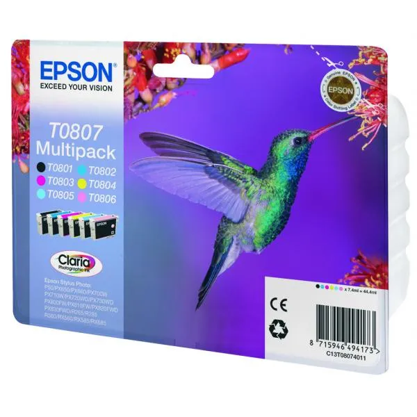 Epson Hummingbird Multipack a 6 colori [C13T08074011]