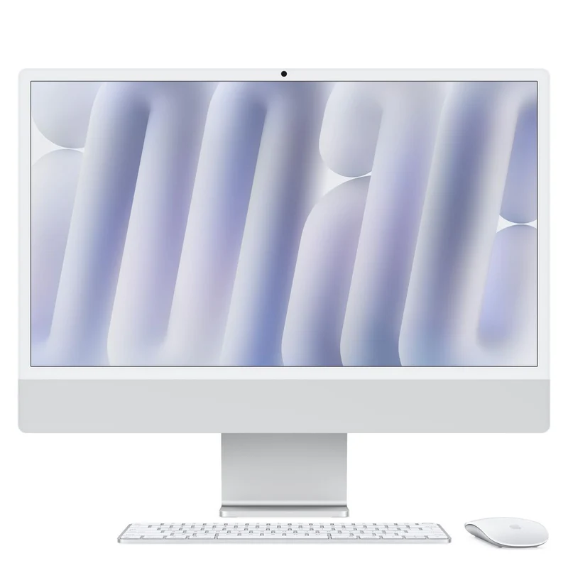 Apple iMac 24"Retina Display 4,5K, Chip M4 con CPU 10core, GPU 10core, 16GB, 256GB SSD, Argento [MWUU3T/A]
