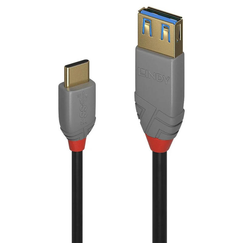 Lindy 36895 cavo USB 0,15 m USB 3.2 Gen 2 (3.1 Gen 2) USB C USB A Nero [LINDY36895]