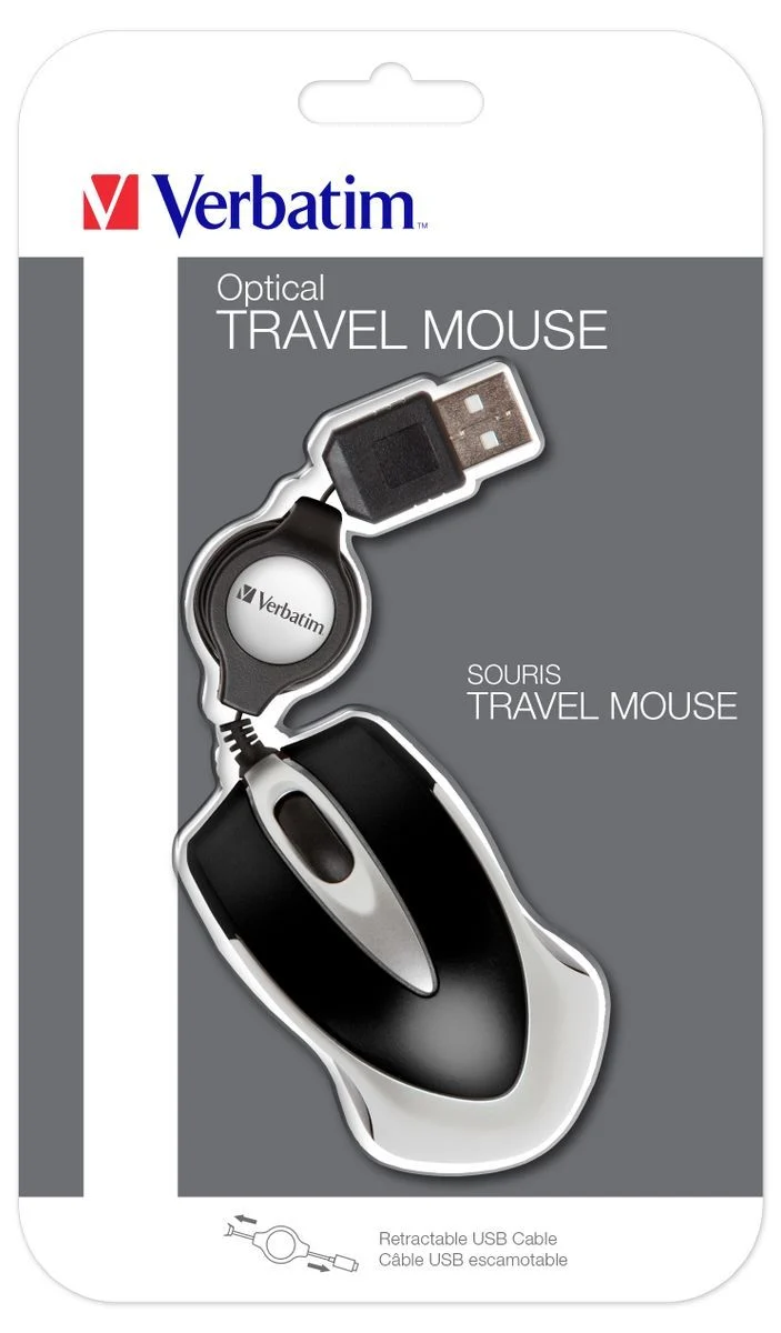 Verbatim Mouse ottico da viaggio Go Mini - Nero [49020]