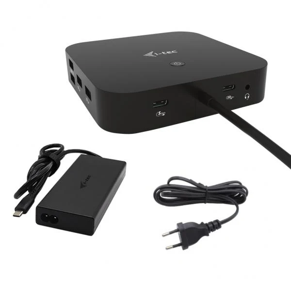 i-tec USB-C HDMI DP Docking Station with Power Delivery 100 W + Universal Charger 100 W [C31HDMIDPDOCKPD100]