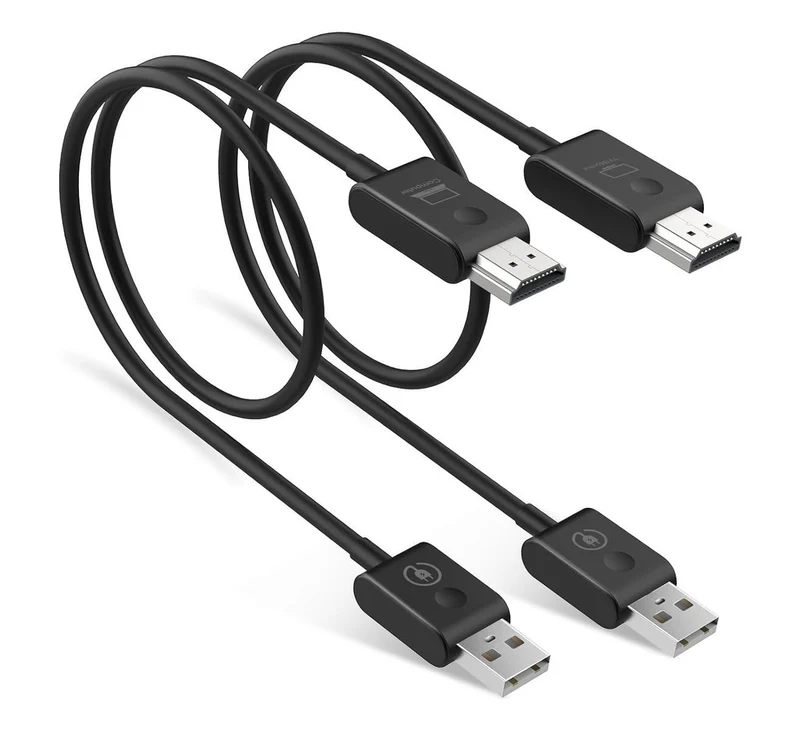 Hamlet HVCHDM-WFHD cavo e adattatore video 0,6 m HDMI tipo A (Standard) USB tipo A Nero [HVCHDM-WFHD]
