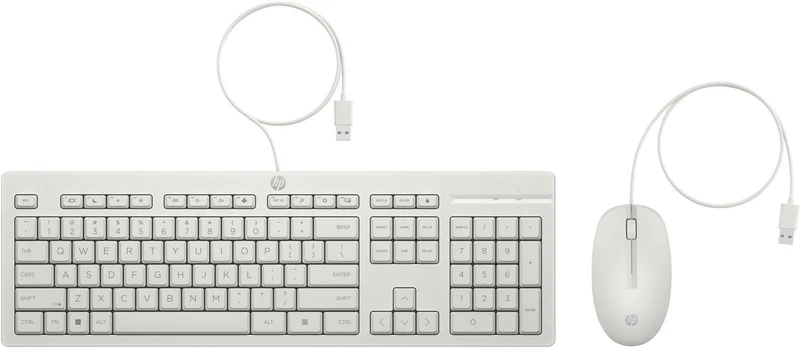 HP 225 WIRED MOUSE AND KB WHITE [86J24AA#ABZ]