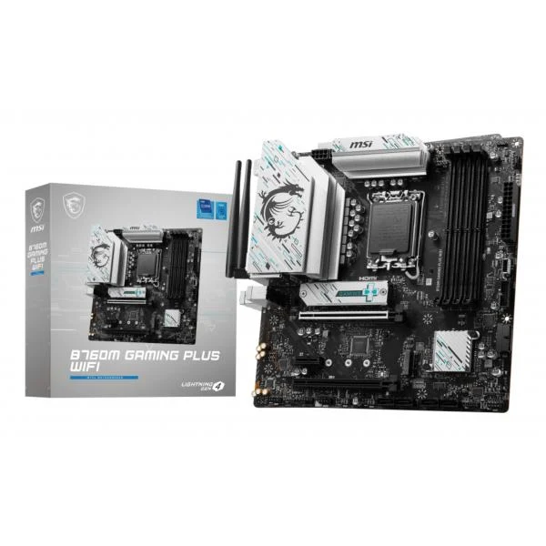 MSI B760M GAMING PLUS WIFI scheda madre Intel B760 LGA 1700 micro ATX [B760MGAMINGPLUSWIFI]
