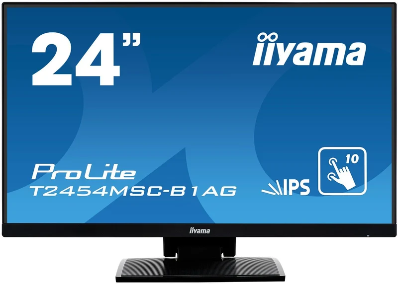 iiyama ProLite T2454MSC-B1AG Monitor PC 60,5 cm (23.8") 1920 x 1080 Pixel Full HD LED Touch screen Multi utente Nero [T2454MSC-B1AG]