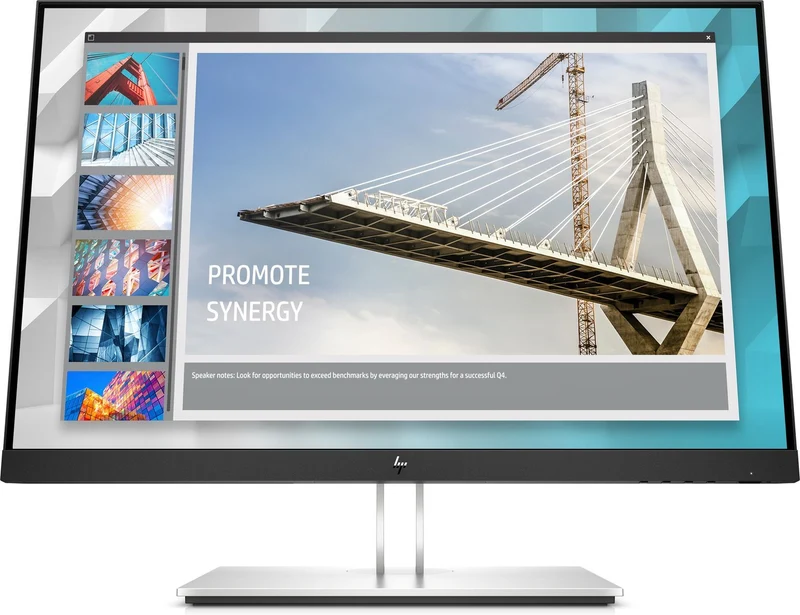 HP E-Series E24i G4 Monitor PC 61 cm (24") 1920 x 1200 Pixel WUXGA Nero, Argento [9VJ40AA#ABB]