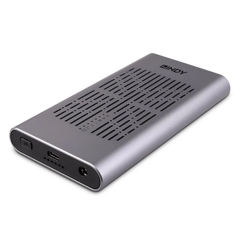 Lindy 43382 contenitore di unità di archiviazione Box esterno SSD Argento M.2 [LINDY43382]