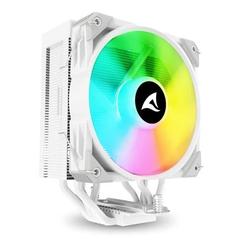 Sharkoon A50 RGB Processore Raffreddatore d'aria 12 cm Bianco 1 pz [A50RGBWHITEAIRCOOLER]