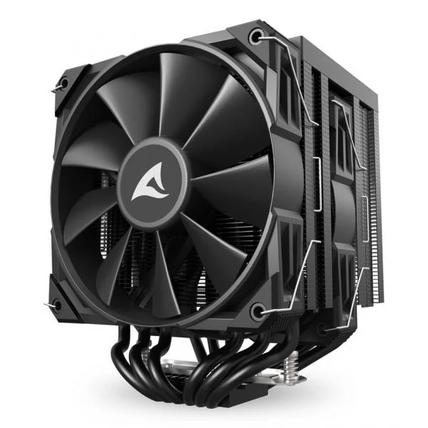 Sharkoon A60 Processore Raffreddatore d'aria 12 cm Nero 1 pz [A60BLACKAIRCOOLER]