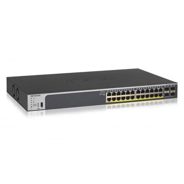 NETGEAR GS728TP Gestito L2/L3/L4 Gigabit Ethernet (10/100/1000) Supporto Power over Ethernet (PoE) 1U Nero [GS728TP-200EUS]