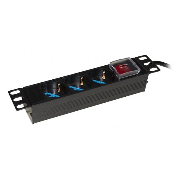 LINK MULTIPRESA 3 PRESE ITA/SCHUKO PER ARMADI 10" CON CAVO SPINA ITALIANA E INTERRUTTORE [LK3PDU]