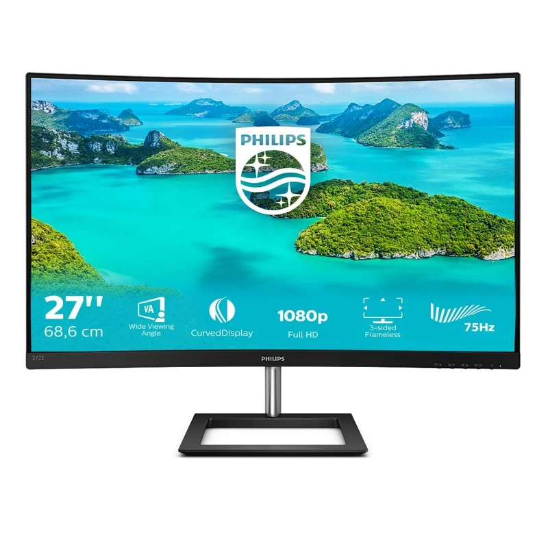Philips E Line 272E1CA/00 Monitor PC 68,6 cm (27") 1920 x 1080 Pixel Full HD LCD Nero [272E1CA/00]