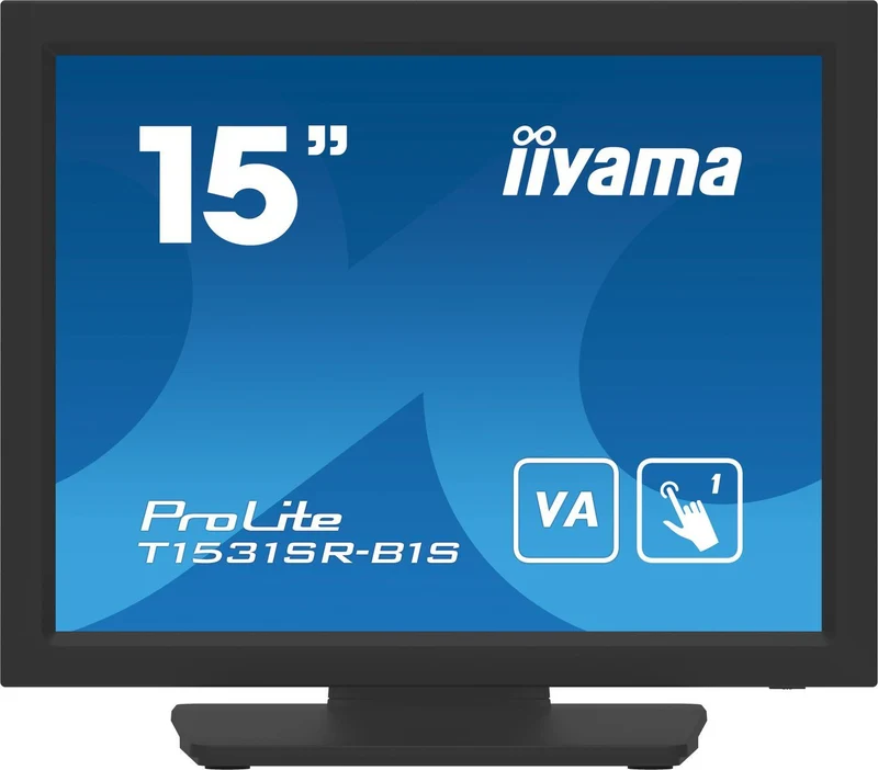 iiyama T1531SR-B1S Monitor PC 38,1 cm (15") 1024 x 768 Pixel XGA LCD Touch screen Nero [T1531SR-B1S]