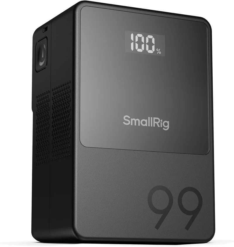 SMALLRIG VB99 Batteria V Mount con Display OLED, 6700 mAh Batteria V Lock Portatile