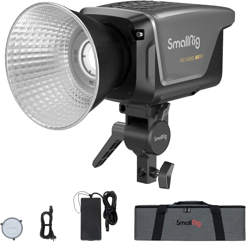SMALLRIG RC 450D COB luce continua,172.000Lux @1m, Illuminazione da Studio Professionale e Leggera