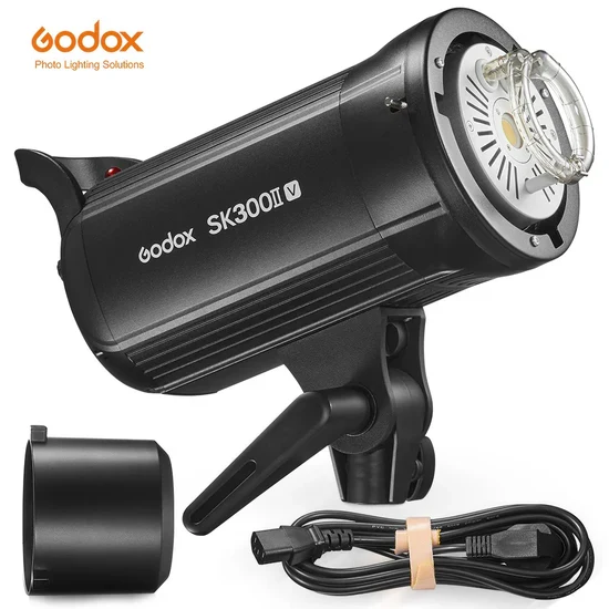 Godox SK300II-V (LED) – Flash da Studio 300 W GN58 con Luce Pilota LED e Sistema Wireless 2.4 GHz