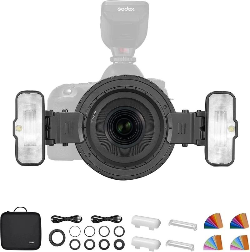 Godox MF12-K2 Kit Flash Macro – Sistema Twin Light per Fotografia Macro
