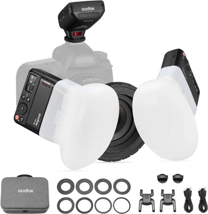 GODOX MF12-DK1 Flash macro e diffusore a cupola con controllo wireless 2.4G, modalità TTL/M,