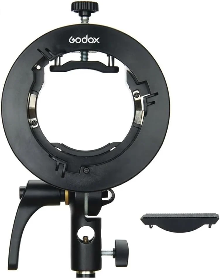 Godox S2 Bracket Supporto Bowens S-type, compatibile con flash Godox.