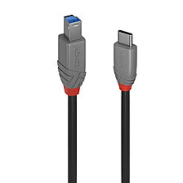 Lindy 36665 cavo USB USB 3.2 Gen 1 (3.1 Gen 1) 0,5 m USB C USB B Nero