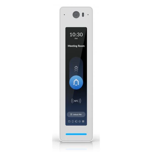 Ubiquiti - UA-G3-Pro-W - UniFi NFC card reader and intercom, Doorbell for unlock with video of visitor and two-way intercom, PIN unlocking on the screen, IP55 rain resistance (-10 to 45 C) [UA-G3-Pro-W]