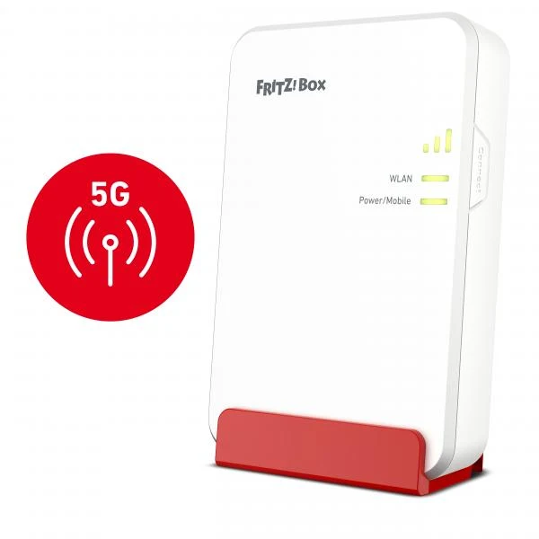 AVM B2B FRITZ!Box 6860 5G. Modem Router Wireless con Wi-Fi 6 fino a 3Gbps. alimentazione in PoE+ [20003071-B2B]
