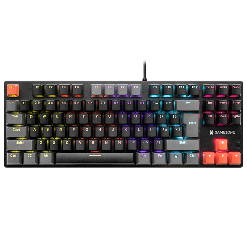 Tastiera meccanica Tracer, retroilluminazione arcobaleno colorata, GAMEZONE Blade 87
