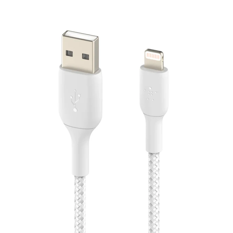 Cavo intrecciato Lightning/USB-A (1 mt.) Bianco