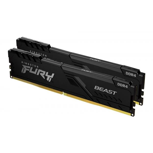Kingston FURY Beast 16 GB - 2 x 8 GB - DDR4 - 288-pin DIMM - Black [KF432C16BBK2/16]