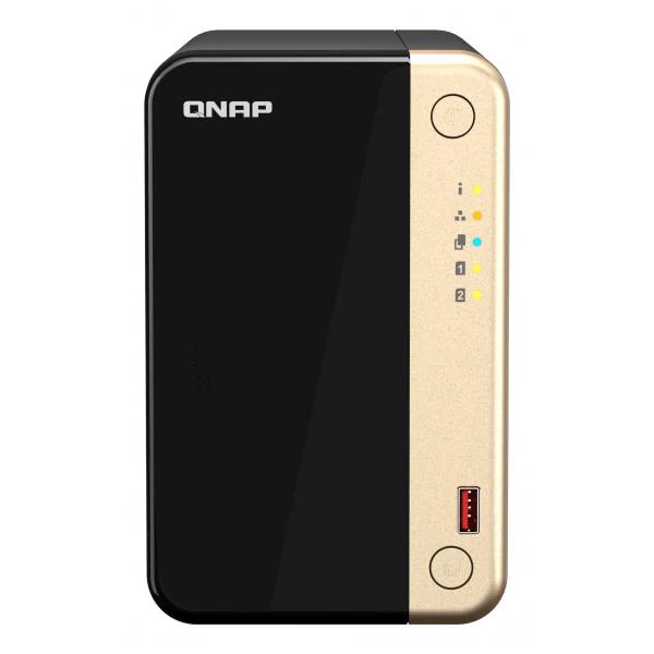 Qnap Intel Celeron N5095 2 GHz - NAS Tower - 2 x 3.5 inch SATA 6Gb/s - 8GB [TS-264-8G]