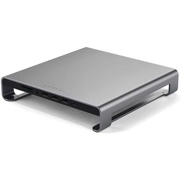 Satechi - Stand per iMac in Alluminio con Hub USB-C - Grigio siderale