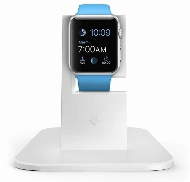 Twelve South Hirise per Apple Watch - Stand Metallico per Ricarica Wireless - Argento