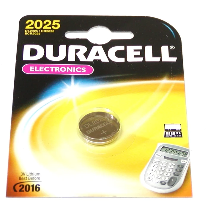 Batteria al litio CR-2025 3V DURACELL DL2025 / CR2025