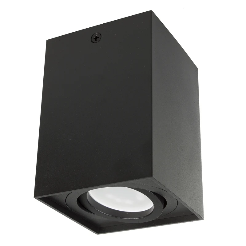 Faretto da superficie alogeno GU10 MCE426 B, nero, 80x80x115mm, quadrato, alluminio