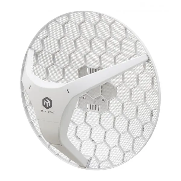 MikroTik - MikroTik CPE con antenna integrata da 24.5 dBi, 5 GHz Wi-Fi 6, 1x Gigabit Ethernet con supporto PoE-in. CPU quad-core 716 MHz, 256 MB RAM [LHG-5axD]